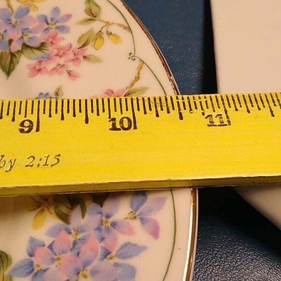 Andrea by Sadek Floral Ceramic Cake Plate and Server Set - Picture 3 of 6